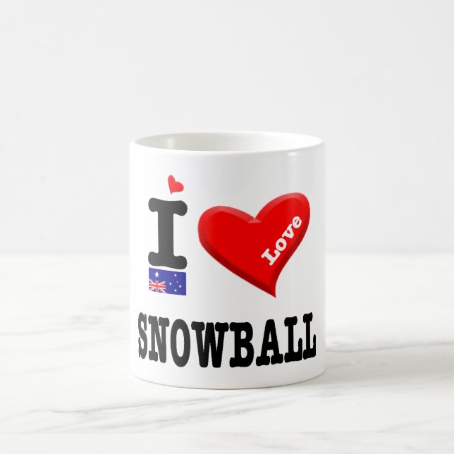 SNOWBALL - Ich liebe - Kaffeetasse (Mittel)