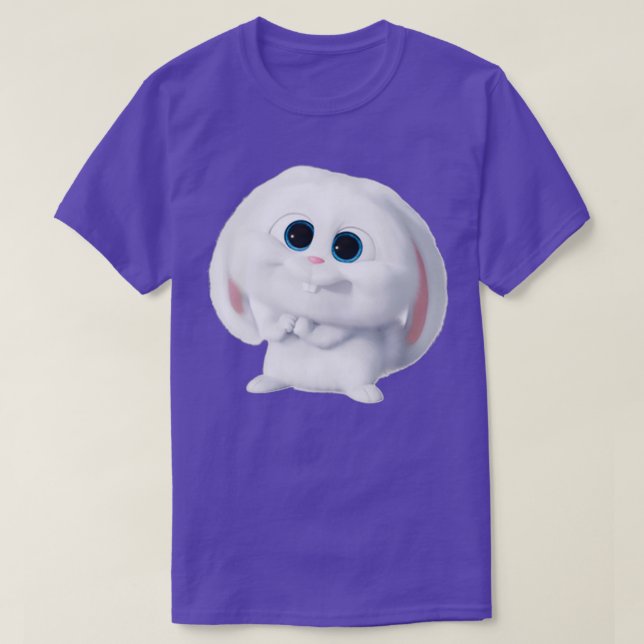 Snowball Rabbit Pet Secret Life Sticker  T-Shirt (Design vorne)