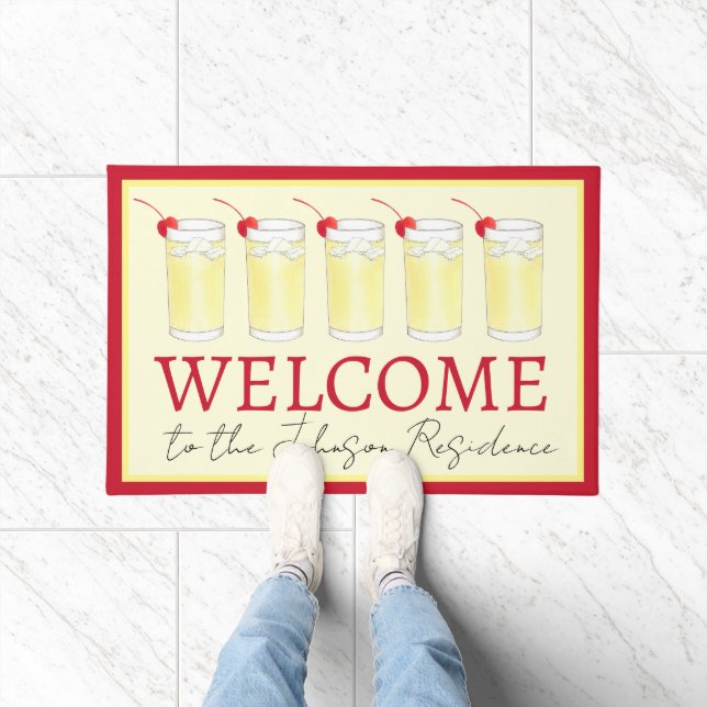 Snowball Snow Ball Britischer Weihnachtscocktail Fußmatte (Indoor)