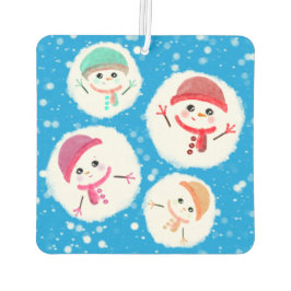Snowball und Snowman Blue Autolufterfrischer