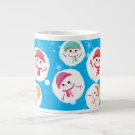Snowball und Snowman Blue Jumbo-Tasse