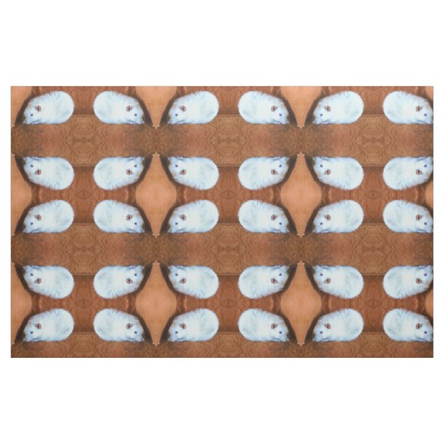 Snowball White Extravagant Pet Rat Gemustertes Gew Stoff (Fat Quarter (45,7 x 55,9 cm))