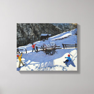 Snowballers Zermatt Leinwanddruck