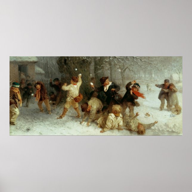 Snowballing, 1865 poster (Vorne)