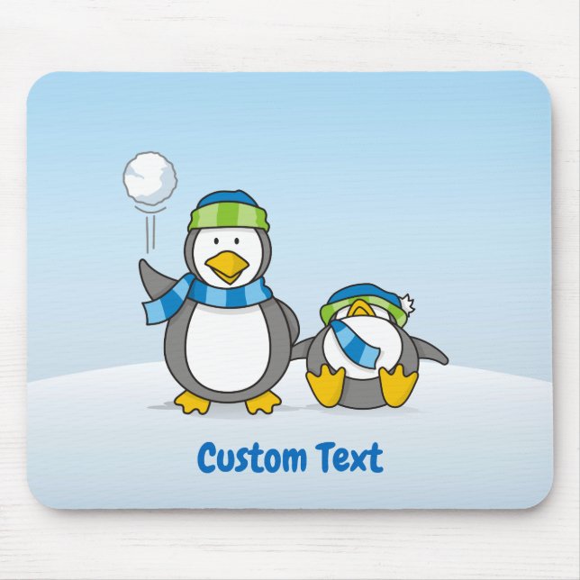 Snowballpinguine Mousepad (Vorne)
