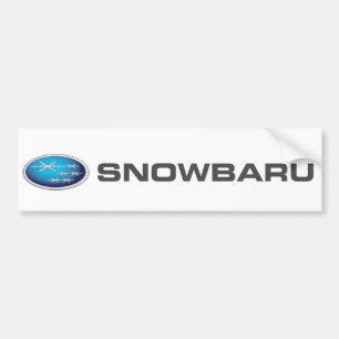 Snowbaru (blaue Steigung) Autoaufkleber - SUBARU