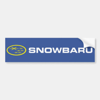 Snowbaru (blauer u. gelber) Autoaufkleber
