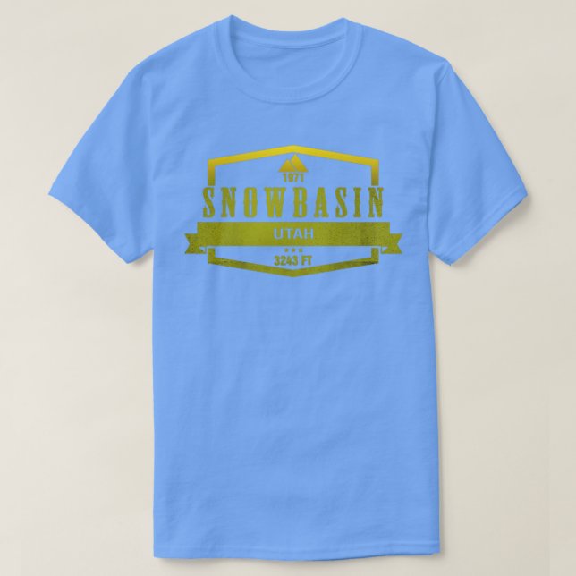 Snowbasin Ski Resort Utah T-Shirt (Design vorne)