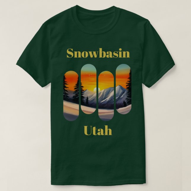 Snowbasin Ski Utah 2 T-Shirt (Design vorne)
