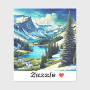 Snowbasin Utah 3 Zoll Vinyl Sticker