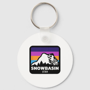 Snowbasin Utah Skifahren Snowboardfahren Familien- Schlüsselanhänger