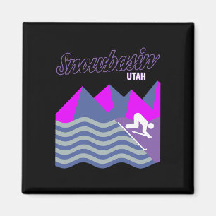 Snowbecken Sun Valley Utah Usa Ski Resort Snowboar Magnet