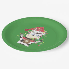 Snowbell & Xmas Lichter grüne Teller