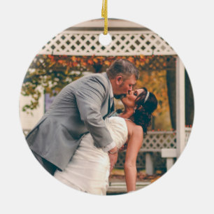 Snowberries - Unser Erster Weihnachtsmann & Foto Keramik Ornament