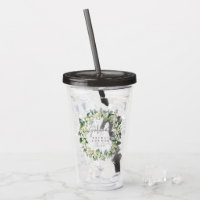 Snowberry & Eukalyptus Wreath Personalisierte Hoch
