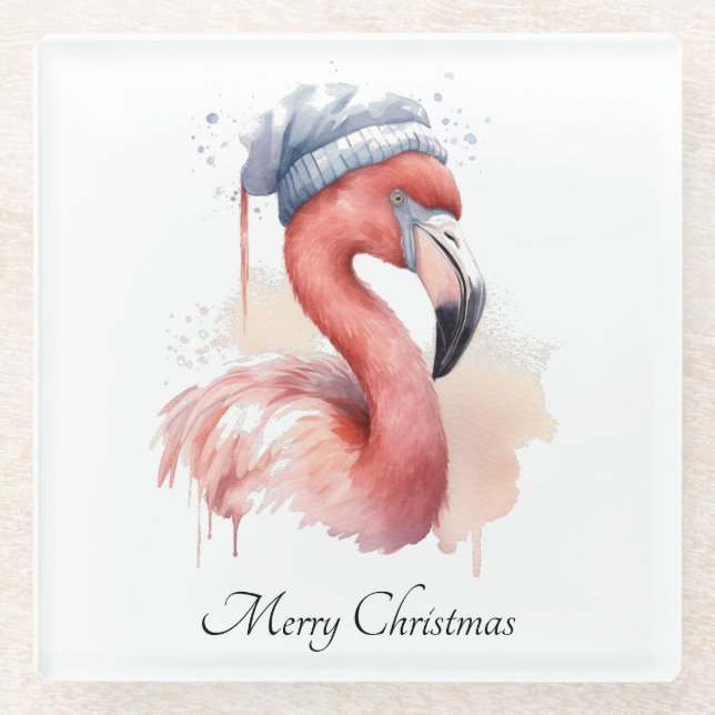 Snowbird Flamingo, Brauch Glasuntersetzer (Vorderseite)
