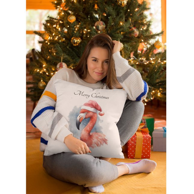 Snowbird Flamingo, Brauch Kissen (Von Creator hochgeladen)