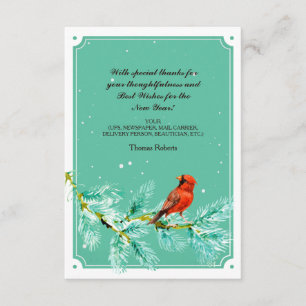 Snowbird Holiday Danke Karte