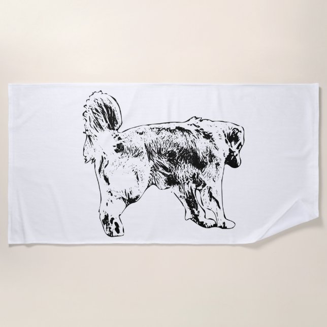 Snowbird Retriever Line Handtuch (Vorderseite)