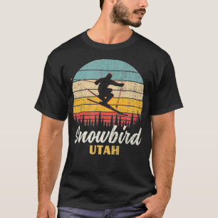 Snowbird Skifahren Utah Vintage Berg Utah Skiurlau T-Shirt