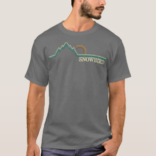 Snowbird Utah Retro Abenteuer Skifahren Snowboard T-Shirt