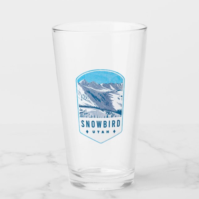 Snowbird Utah Ski Abzeichen Glas (Vorderseite)
