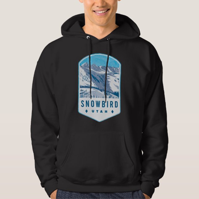 Snowbird Utah Ski Abzeichen Hoodie (Vorderseite)