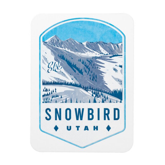 Snowbird Utah Ski Abzeichen Magnet (Vertikal)