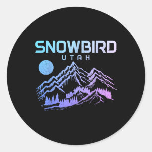 Snowbird Utah Ski Wintersport Skifahren Skifahren Runder Aufkleber