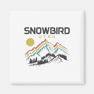 Snowbird Utah Ski Wintersport Skifahren Skifahrer Magnet