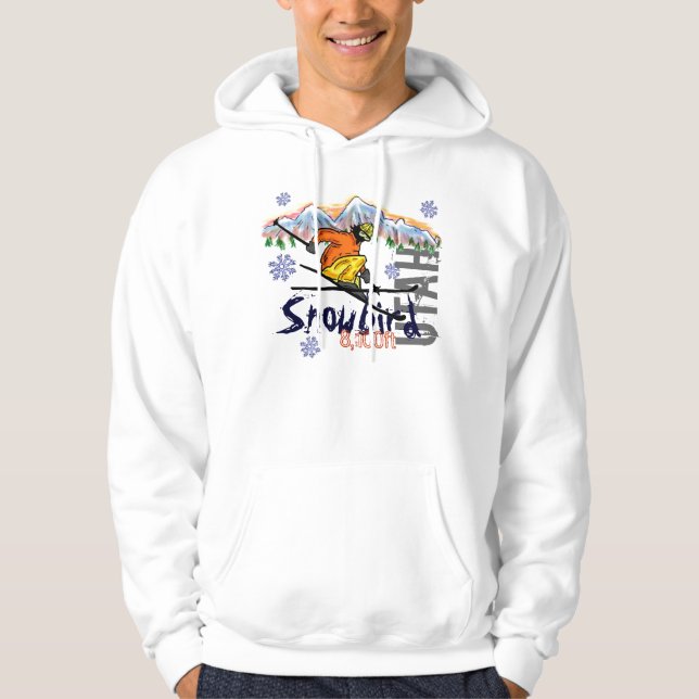 Snowbird-Utah-Skiaufzug Hoodie (Vorderseite)