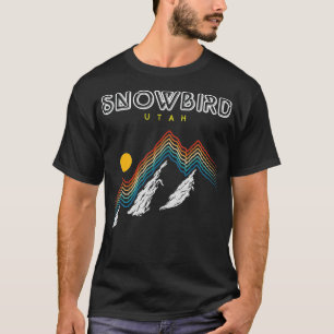 Snowbird Utah USA Ski 1980s Retro T-Shirt