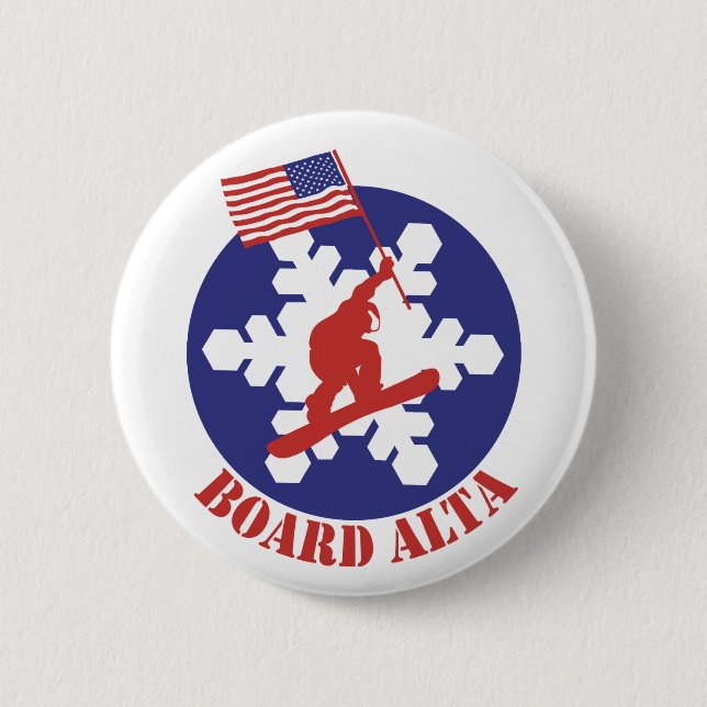 Snowboard Alta Button (Vorderseite)