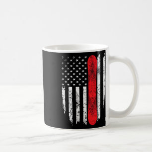 Snowboard American Flag Patriotic Winter Sports Sn Kaffeetasse