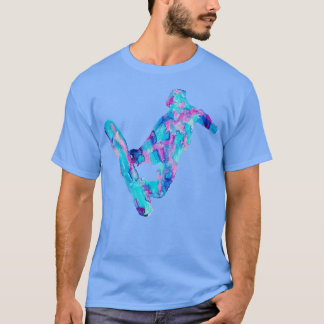 Snowboard art print Aquarellmalerei Dessin T-Shirt