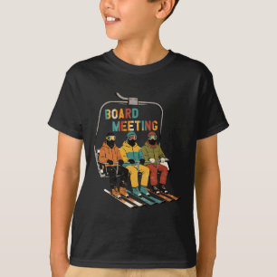 Snowboard-Board-Besprechung Ski-Lift Skifahrer Win T-Shirt