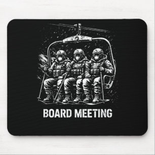 Snowboard-Board-Meeting-Skilift-Skifahrer-Winter Mousepad