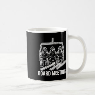 Snowboard Brett Meeting Ski Lift Skifahrer Winter Kaffeetasse