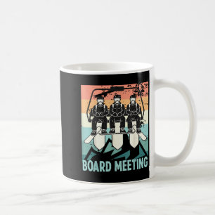 Snowboard Brett Meeting Ski Lift Skifahrer Winters Kaffeetasse