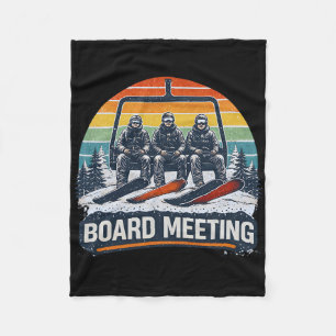 Snowboard Brett Meetings Skilift Skifahrer Winter Fleecedecke
