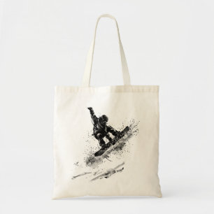 Snowboard-Bürsteneffekt - Snowboarder Sprung - Kei Tragetasche