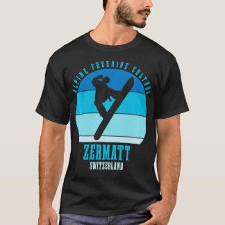 Snowboard Culture Zermatt Schweiz 1 T-Shirt