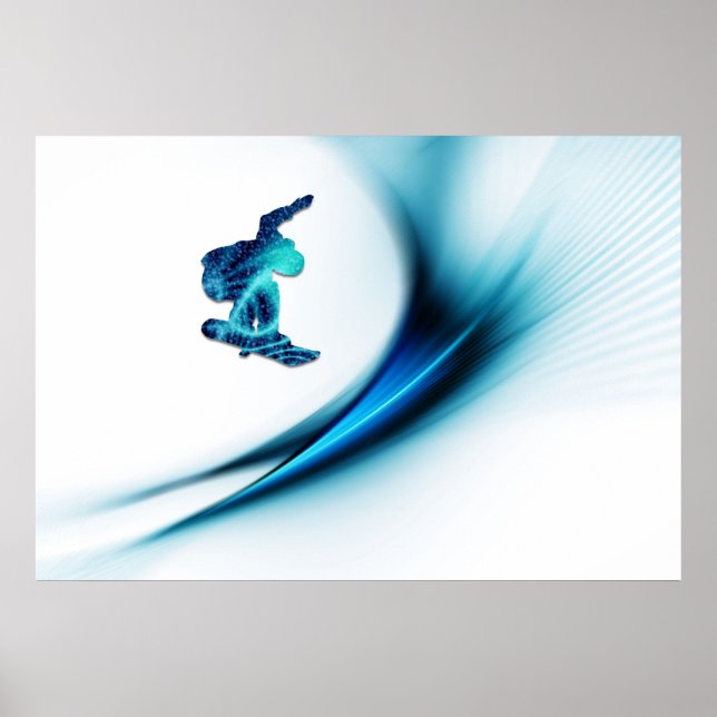 Snowboard Design Print Poster (Vorne)