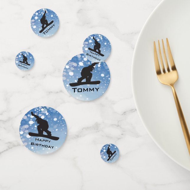 Snowboard Design Table Confetti Konfetti (Gruppe)