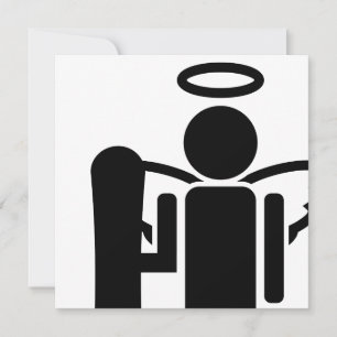 Snowboard-Engel Einladung