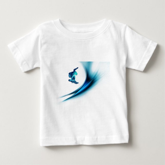 Snowboard-Entwurfs-Baby-T - Shirt (Vorderseite)