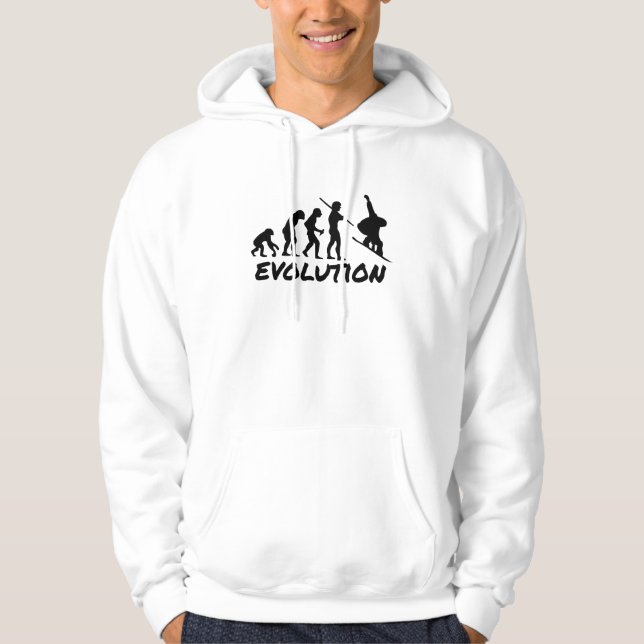 Snowboard-Evolution Hoodie (Vorderseite)