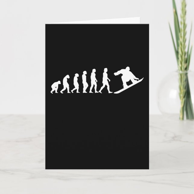 Snowboard Evolution Snowboard-Geschenk Karte (Vorderseite)