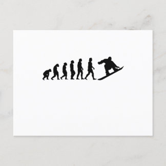 Snowboard Evolution Snowboard-Geschenk Postkarte