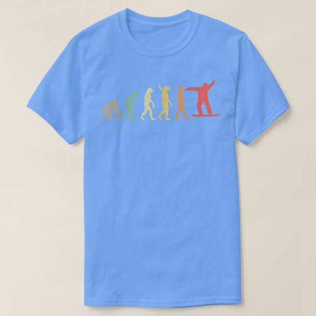 Snowboard-Evolution, Snowboard T-Shirt (Design vorne)